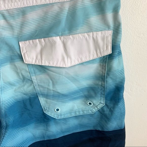 Hurley Phantom Blue Striped Board Shorts Size 30 - Picture 6 of 8